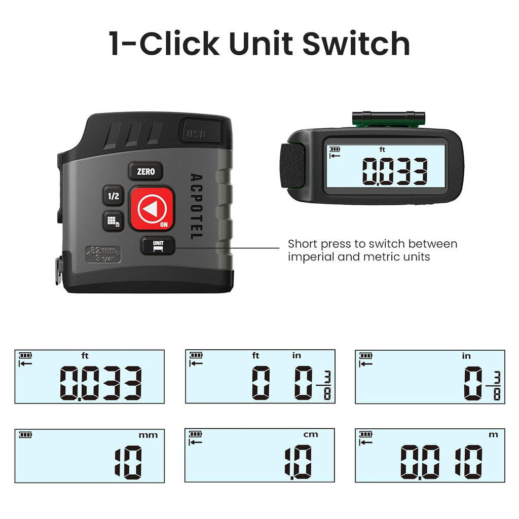 PrecisionPro Digital Tape Measure™