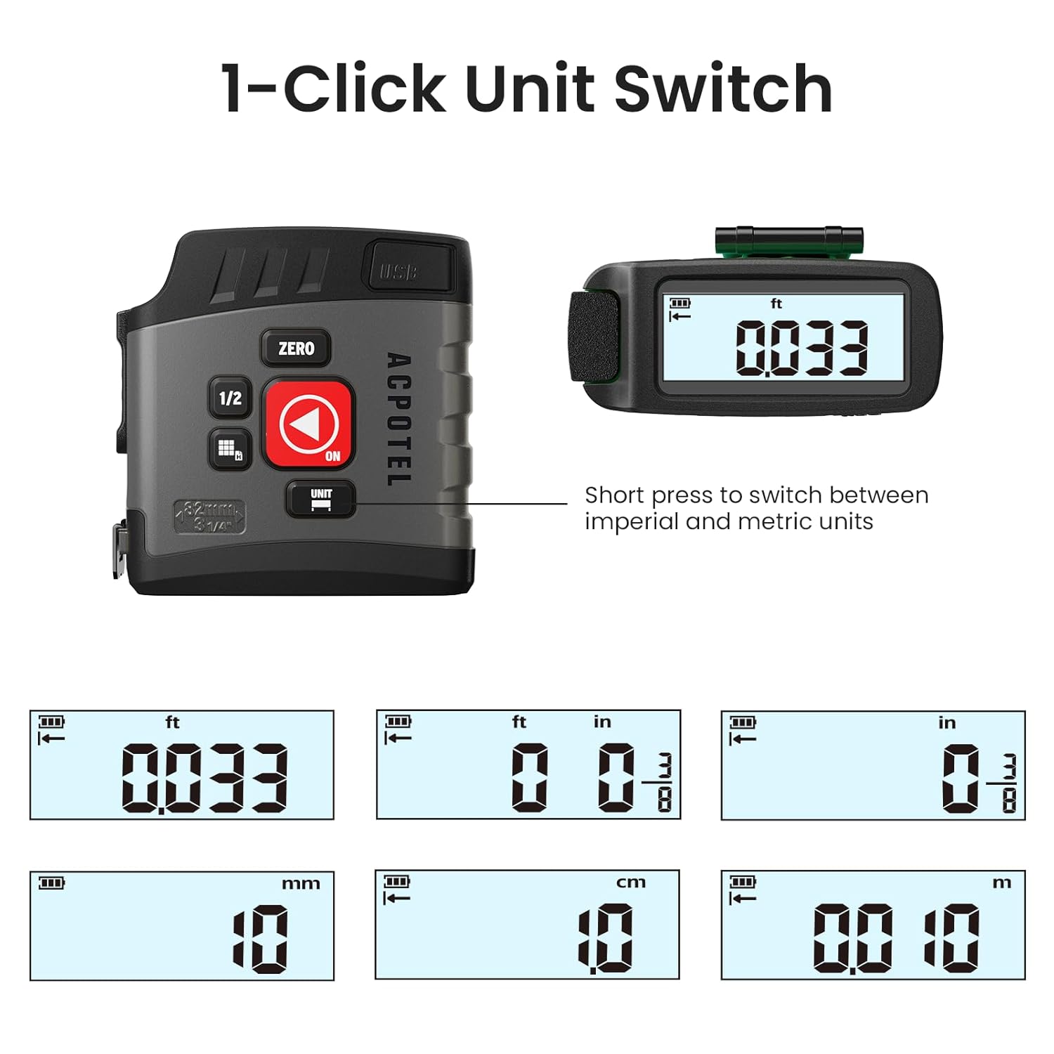 PrecisionPro Digital Tape Measure™